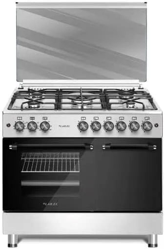 Forno elettrico, 5 fuochi, Cucina, da 90x60 Lar, Cucina da 90x60 Lar.El forno elettrico con vano porta bombola 5 fuochi acc. elettrica