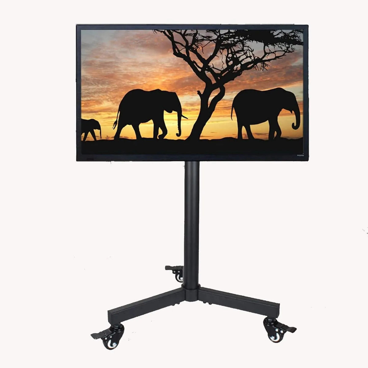 Smart TV, 32 pollici, televisore, portatile, ruote di trasporto, Supporto TV universale Supporto TV universale Supporto TV da pavimento su ruote