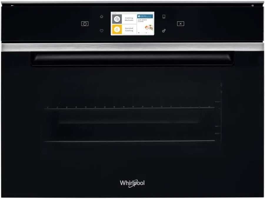 Whirlpool W11I MS180 Forno elettrico, vapore, nero, Whirlpool - Forno Compatto a vapore W11I MS180 finitura vetro nero da 60