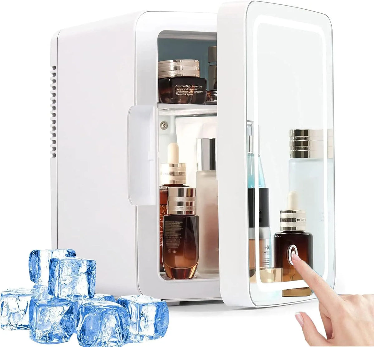 Frigorifero, 8 L, professionale, Mini Frigo Skincare, con Funzionamento di Freddo e Caldo, per Camera da Letto Auto Ufficio Casa