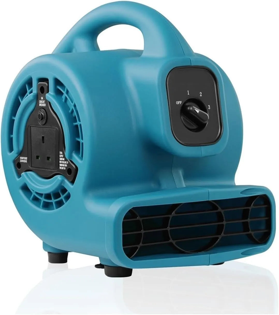 Asciugatrice P-80A-Blue, industriale, supermercati, Ventilatore centrifugo, ventilatore for pavimenti in moquette, Grande potente asciugatrice Mighty