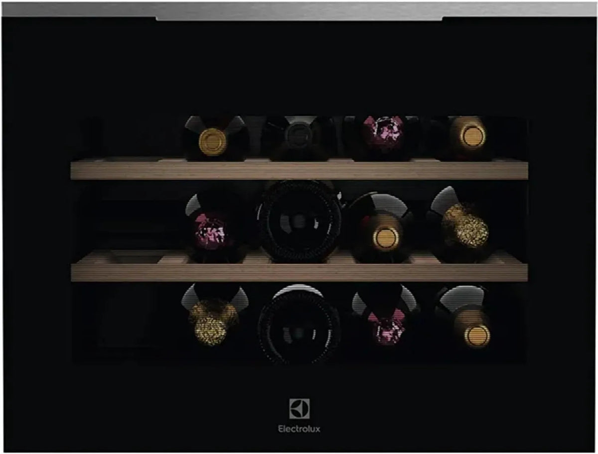 Electrolux KBW6X Cantinetta vino, 15 bottiglie, classe energetica E, nero, Statico
