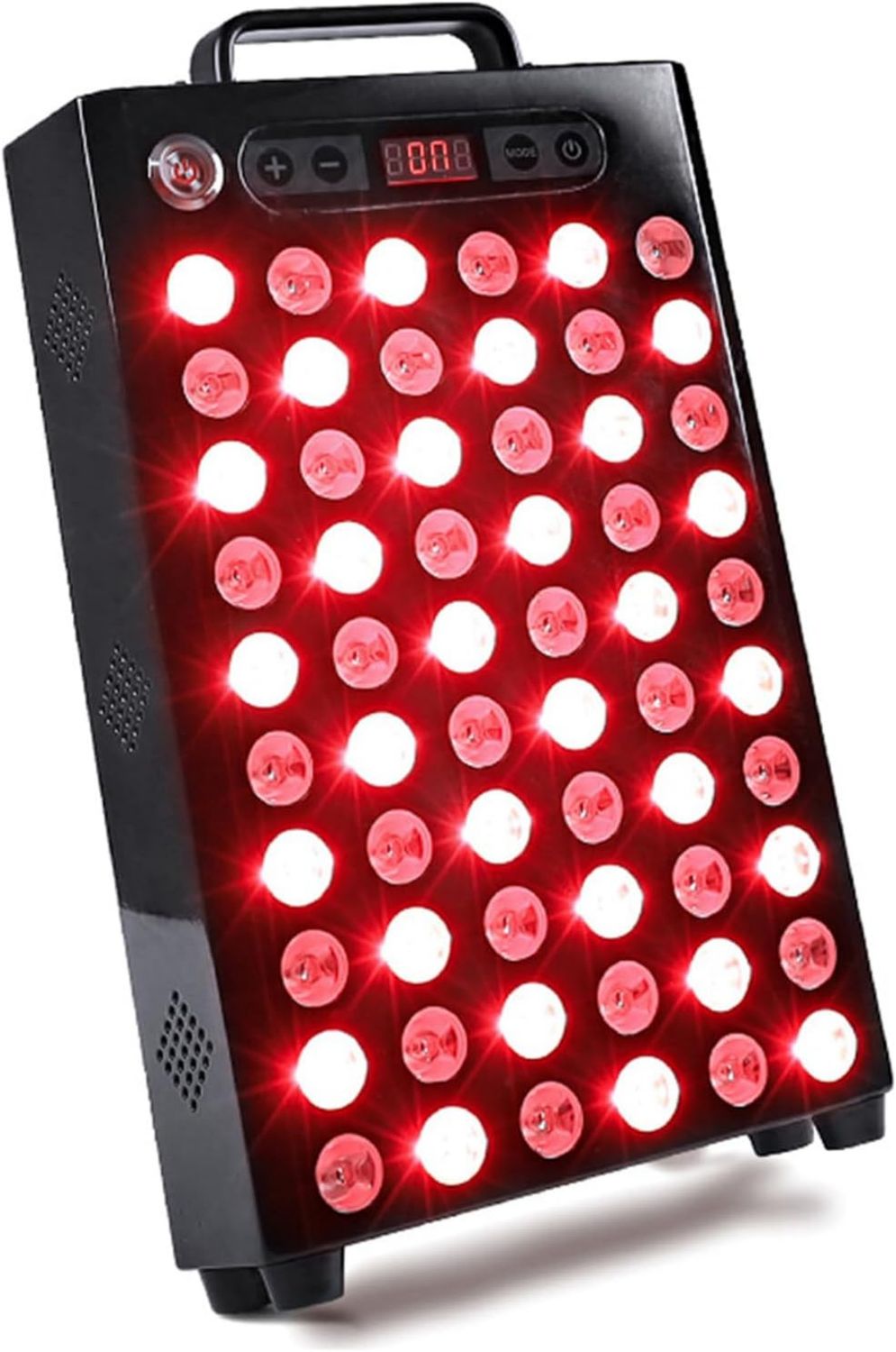 Dispositivo per terapia a luce rossa – girevole, display LED, 660nm, 850nm, 100 W, 60 LED, GOURIXIN