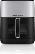 Friggitrice ad aria, 6 L, 1800 W, 10 programmi, vapore, Ufesa Phoenix, Finestra e Luce Interna, Ricettario Incluso