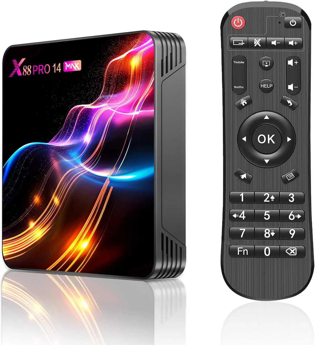 Smart TV 4GB 32GB, televisore, HDMI, USB, Wi-Fi, effetto 3D, Android OS, streaming DLNA, 0GHz WiFi BT5, 0 10, 265, Sohiset Android TV Box with 4GB RAM