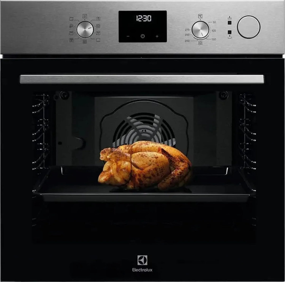 Forno elettrico EOC3S44TX2, 72 L, classe energetica E, da incasso, acciaio inox, nero, 72 litri, Multifunzione, colore Nero