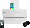 Cappa aspirante ECCO6005WM, 60 cm, cappa da cucina, inclinata, bianco, KKT KOLBE Cappa aspirante inclinata ECCO6005WM