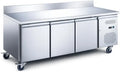 Prodotto 580L, Générique Torre Pasticceria Refrigerata con Backsplash 3 Porte, Formato 600x400, Tropicalizzato