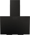Cappa aspirante, 60cm, classe energetica A, cappa da cucina, FIREGAS, inclinata, montaggio a parete, 3 livelli, nero, Filtro a Carboni Attivi