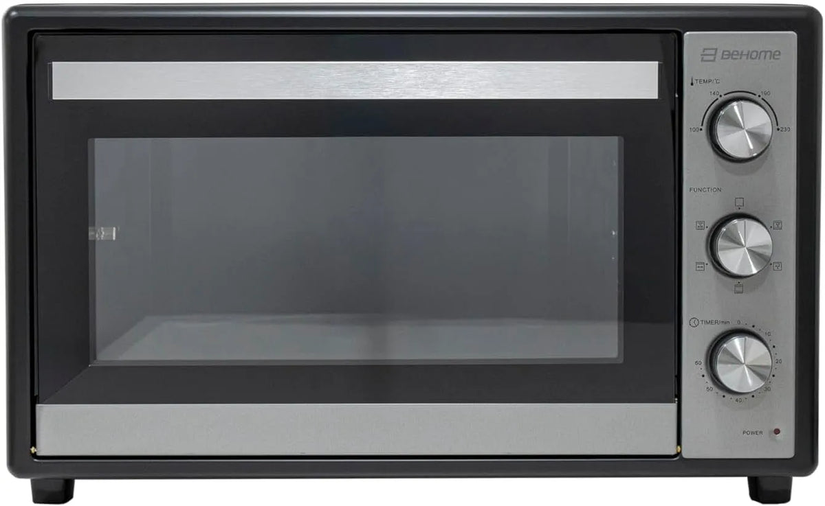 Forno elettrico, 70 L, esterno, timer, Timer 60', Temperatura 230°, Griglia, Teglia, Leccarda e accessori per girarrosto inclusi, con doppio vetro