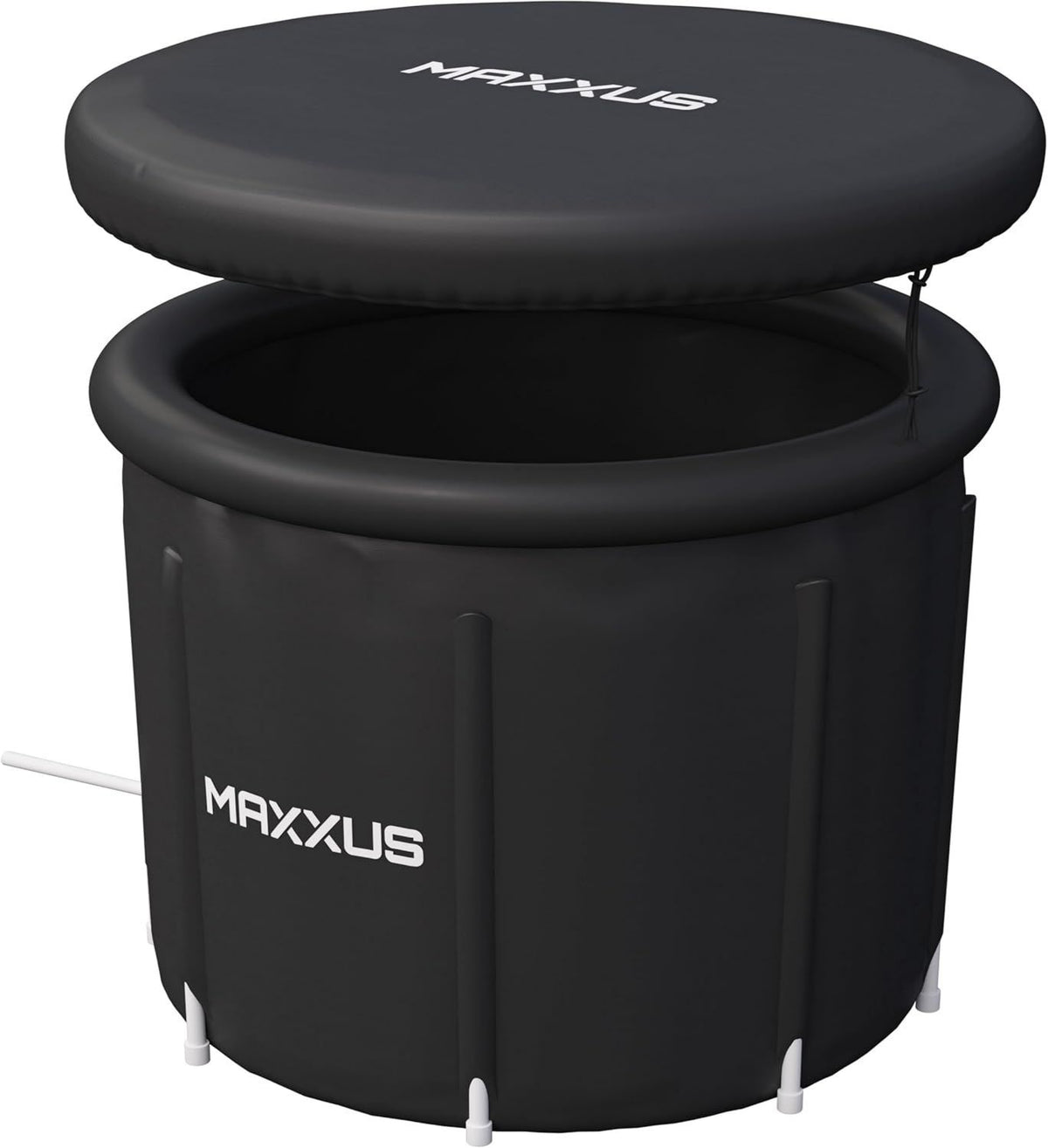 MAXXUS Vasca per bagno di ghiaccio - struttura gonfiabile, design portatile, 450 l, nero
