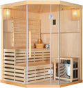 Bagno Italia Sauna Finlandese per 3 persone 150x150 cm in: struttura in legno, 150 x 150 cm, 8mm