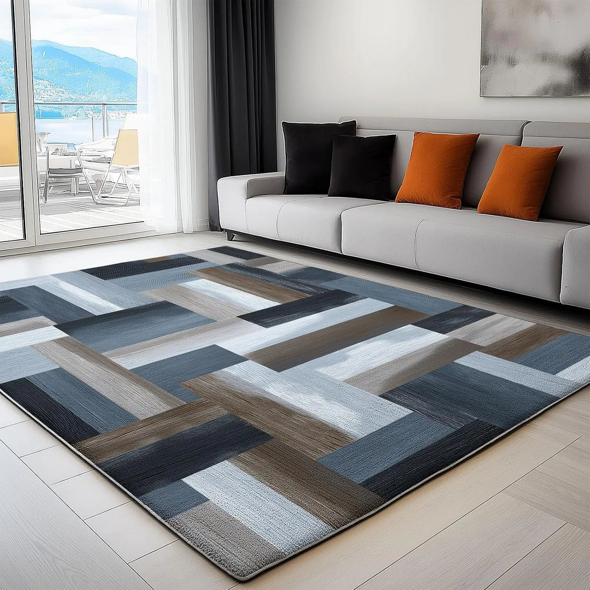 Lavatrice, 120 x 160 cm, industriale, decorazione del soggiorno, Generico Tappeto lavabili in lavatrice per Soggiorno