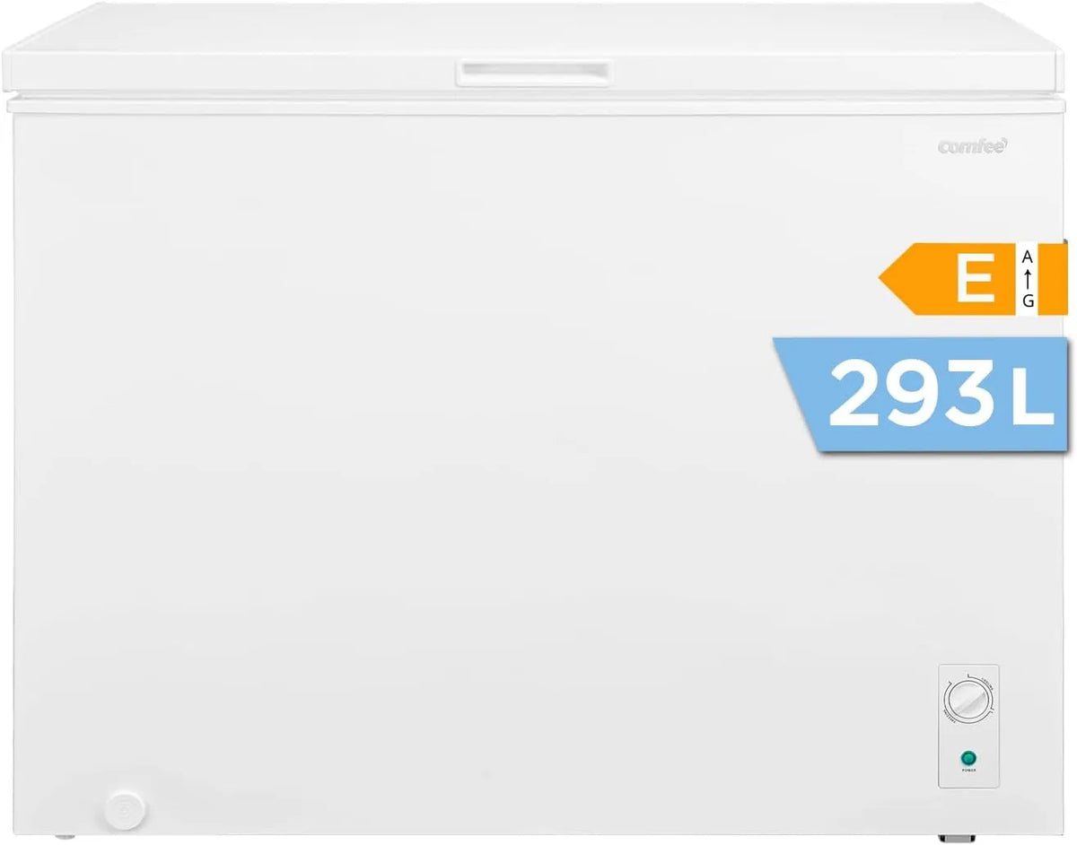 Congelatore, 293 L, COMFEE' RCC300WH2EU, freezer verticale, LED, 4 Stelle, Silenzioso