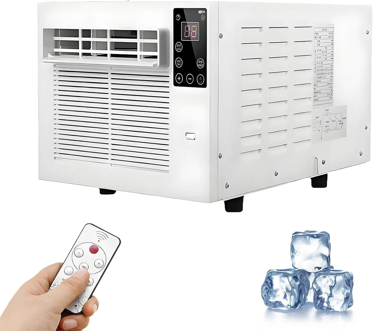 Raffrescatore evaporativo, 280 W, Climatizzatore 1-12h, portatile, timer, professionale, Campe
