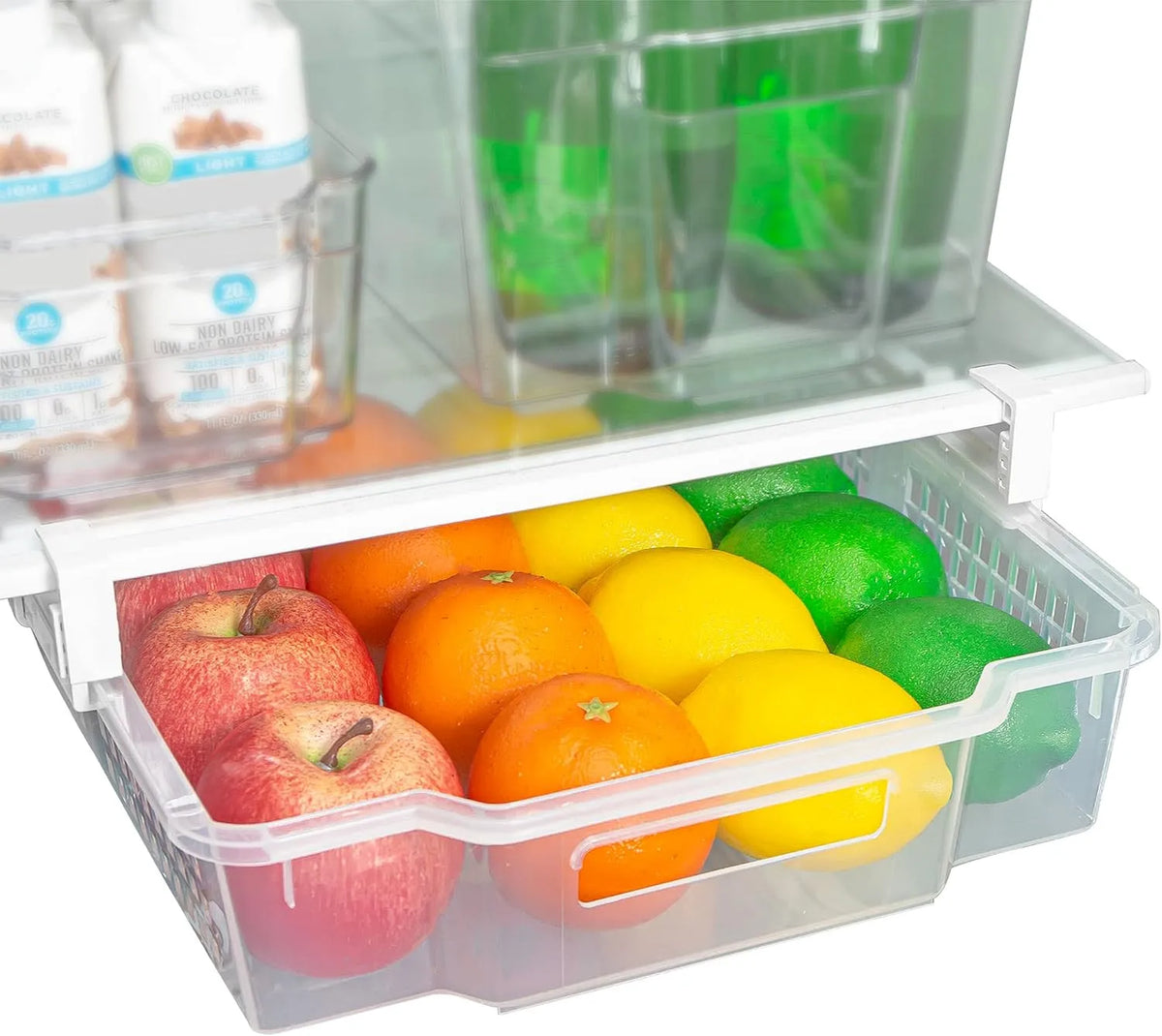 Congelatore, freezer verticale, può contenere 9, set di 2, senza BPA, 1 kg, Smart Design Cassetto per frigorifero estraibile regolabile, extra large