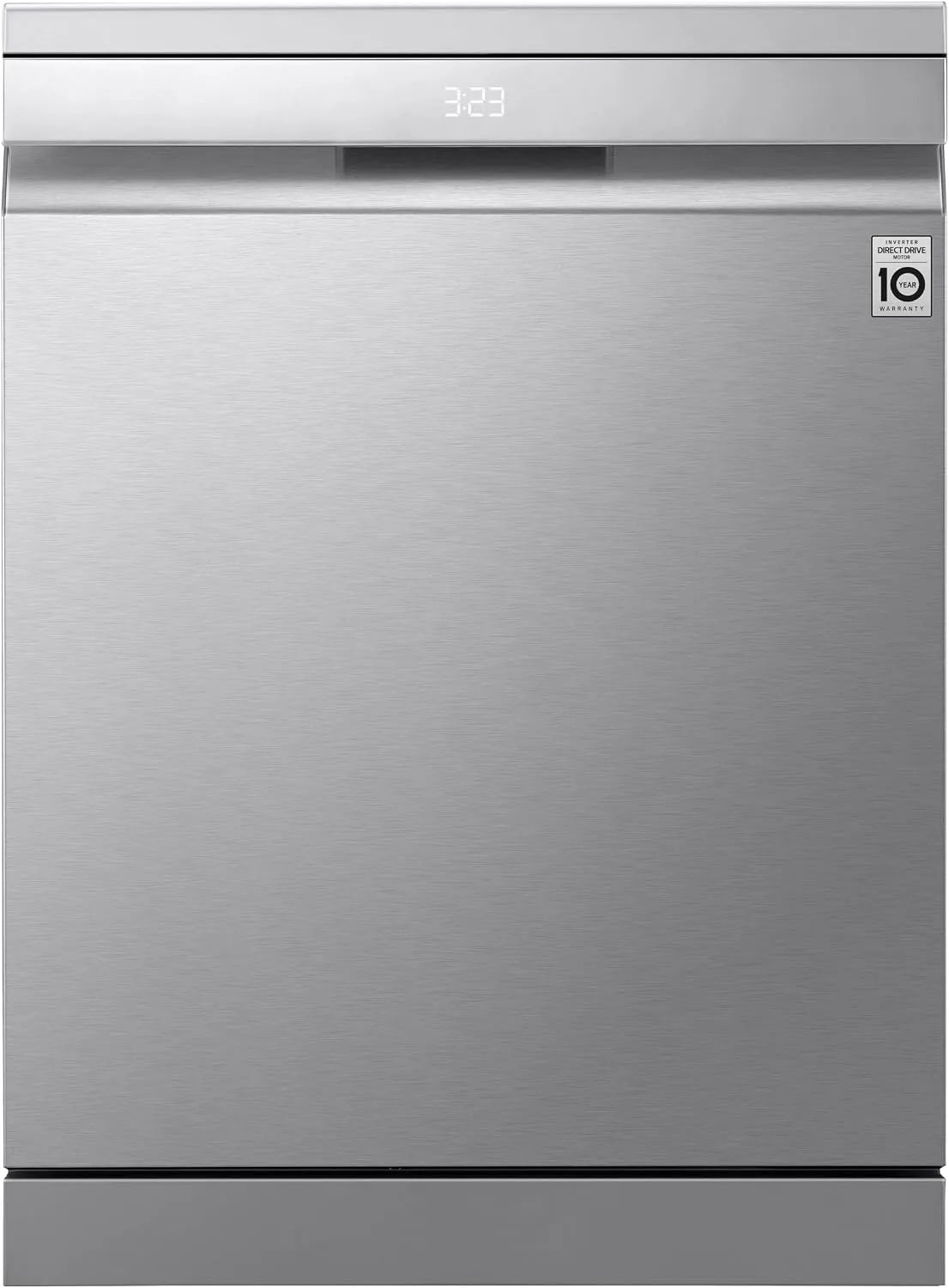 LG Serie 5 DF587HVS Lavastoviglie, 43 dB, classe energetica A, libera installazione, esterno, Wi-Fi, vapore, grigio, 14 Coperti, 4 Bracci Irroratori