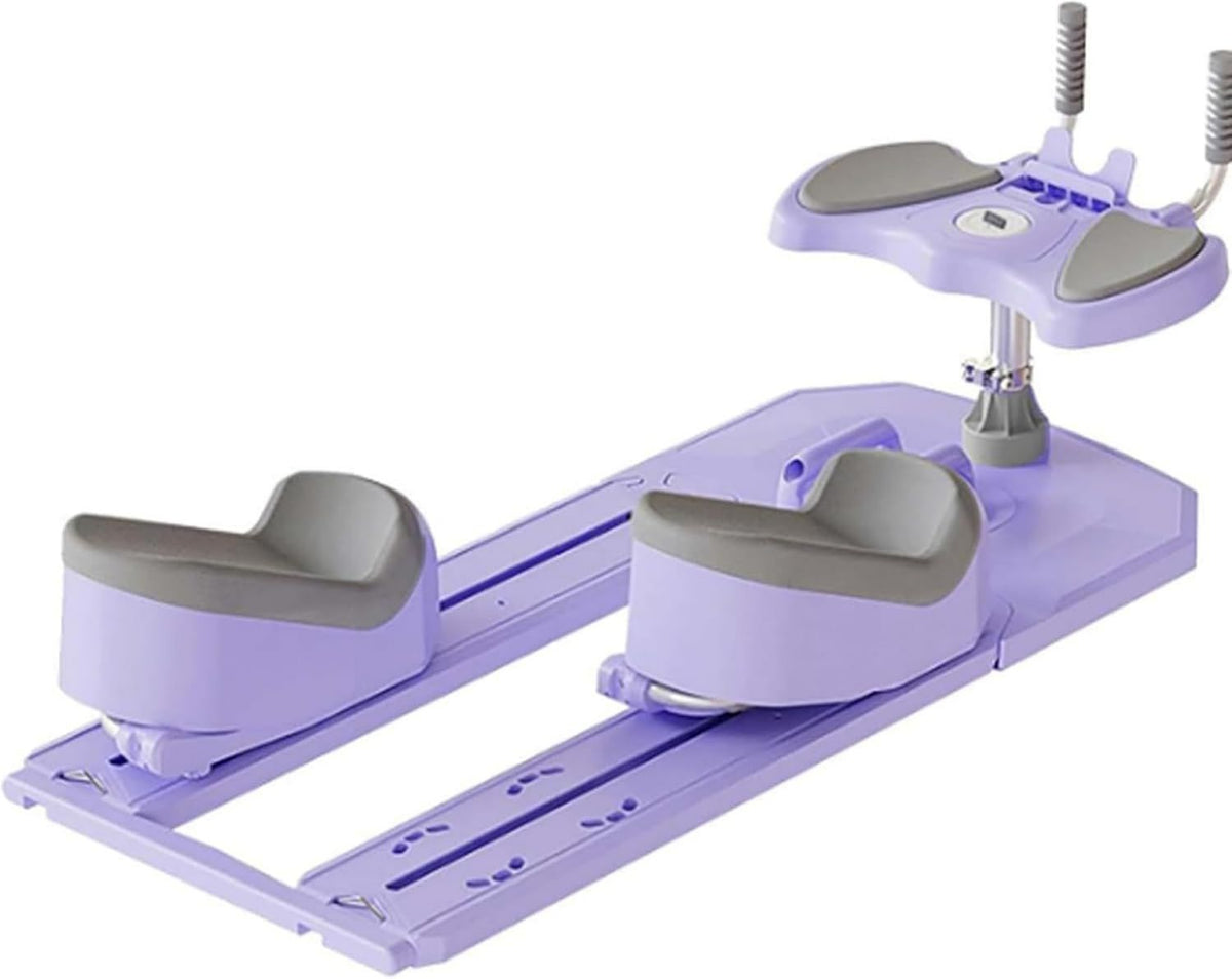 Attrezzo per Torsione E Allungamento Della Colonna Vertebrale – regolabile, con timer, display LED, 70 Cm, viola