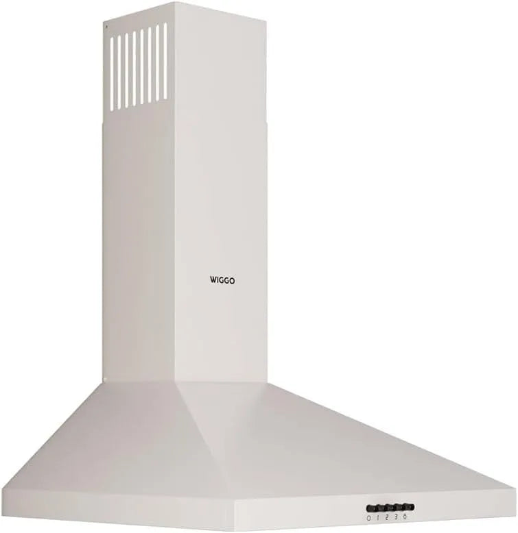 Cappa aspirante, 60 cm, 300 m3/h, cappa da cucina, scarico e ricircolo, montaggio a parete, 3 livelli, parete con filtro antigrasso e 2 filtri a