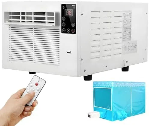 Condizionatore, portatile, unità di raffreddamento compatta per camere da letto e dormitori, silenzioso per un comfort domestico efficiente