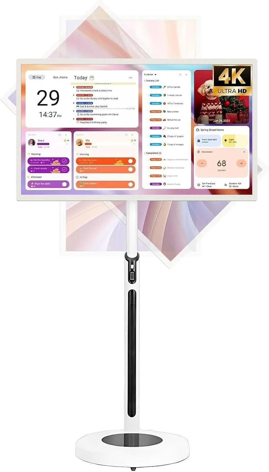 Smart TV, 24 pollici, televisore, portatile, ruote di trasporto, 27', 32' su ruote