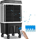 Dell Ventola a 3 velocità, Generico Raffrescatore d'Aria Industriale con Serbatoio 'Acqua da 40 Litri, umidificatore, Telecomando e Timer da 12 Ore