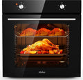 Forno elettrico, 60CM, 65 L, 4 programmi, classe energetica A, Hobsir, da incasso, Temperatura Massima 250°C, 4 Funzioni di Cottura, Capacità 65L