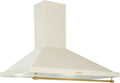 Klarstein Cappa aspirante, 90 cm, 591.5 m3/h, classe energetica A, cappa da cucina, montaggio a parete, acciaio inox, LED, 591.5m3, con Filtro per