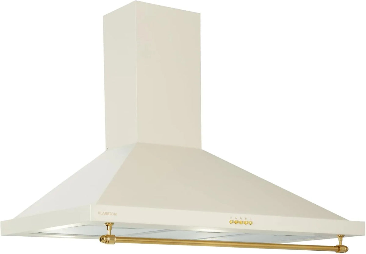 Klarstein Cappa aspirante, 90 cm, 591.5 m3/h, classe energetica A, cappa da cucina, montaggio a parete, acciaio inox, LED, 591.5m3, con Filtro per