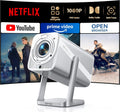 Proiettore 700ANSI, portatile, esterno, Bluetooth, 4K UHD, videoproiettore, Proiettore 4K【Compatibile con Netflix & Dolby】Proiettore Portatile 700ANSI