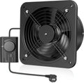 Ventilatore, industriale, silenzioso, con valvola di ritorno, spina europea, per garage, cucina, soffitta