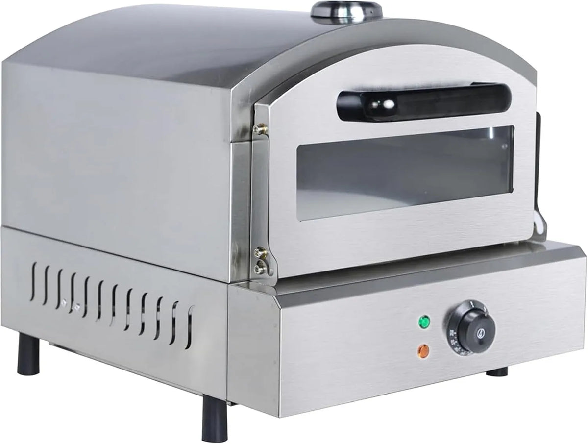 Forno elettrico per pizza, 50 a 350 °C, professionale, acciaio inox, intervallo di Temperatura 50-350°C, casa e Feste