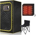 Sauna a vapore portatile: infrarossi lontani, con riscaldamento, design portatile, 169 cm, nero