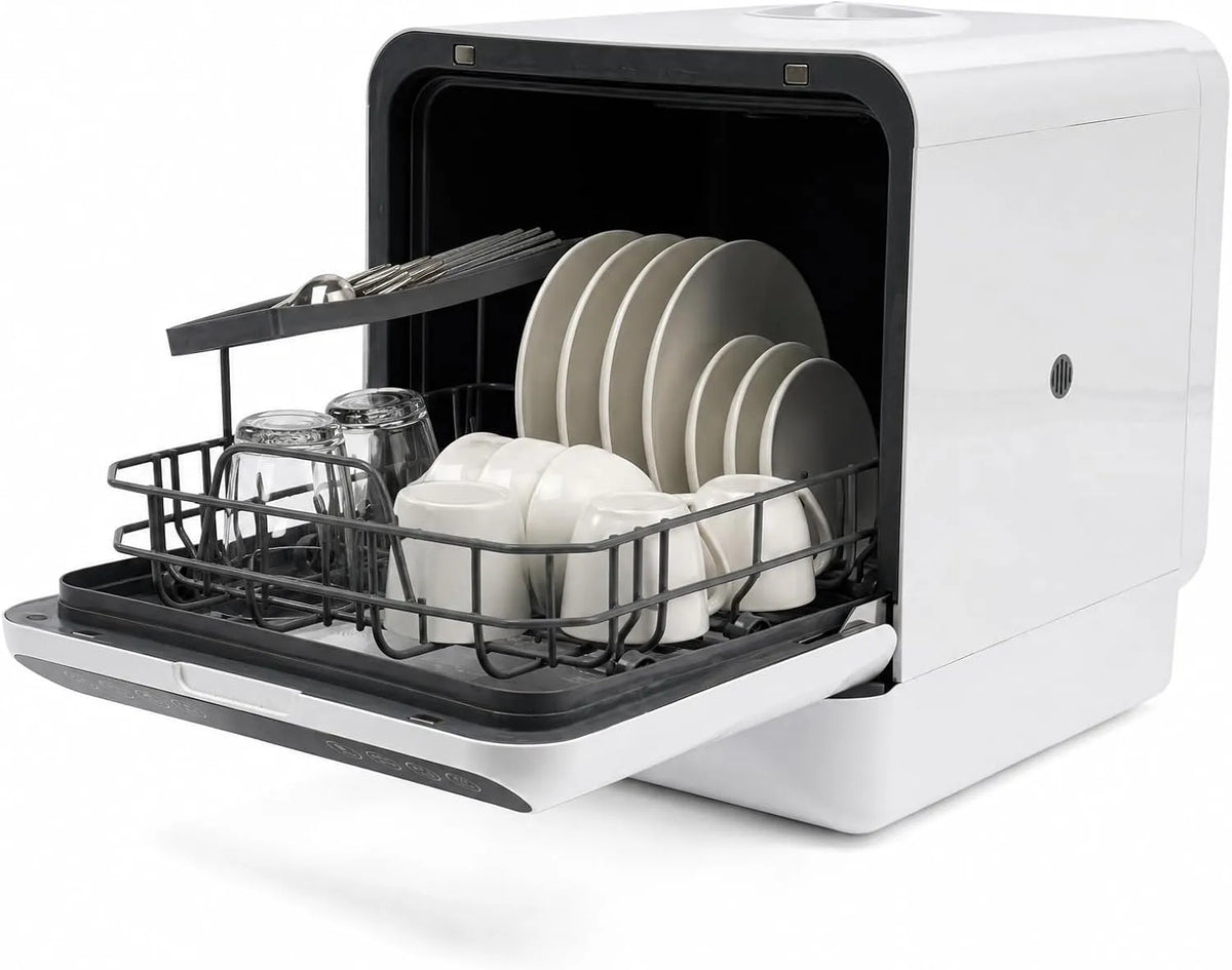 Dell Lavastoviglie, 6 L, 1100 W, 4 programmi, portatile, lavastoviglie per 4-6 persone