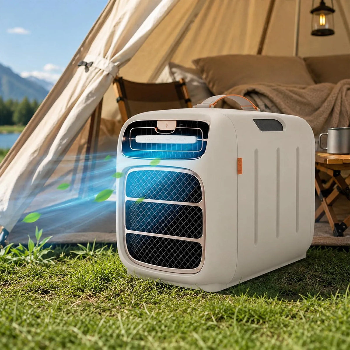 Condizionatore, 1400 W, portatile, 1400W per Tenda e Camper