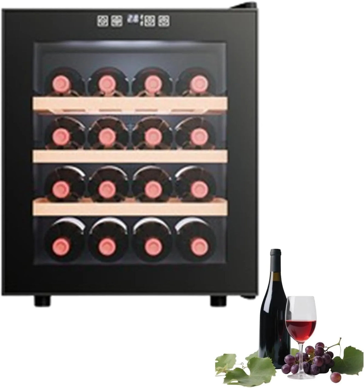 Cantinetta vino, Birra in lattina, conservazione del Sake, Pulsante sensore a sfioramento, Regolazione della Temperatura