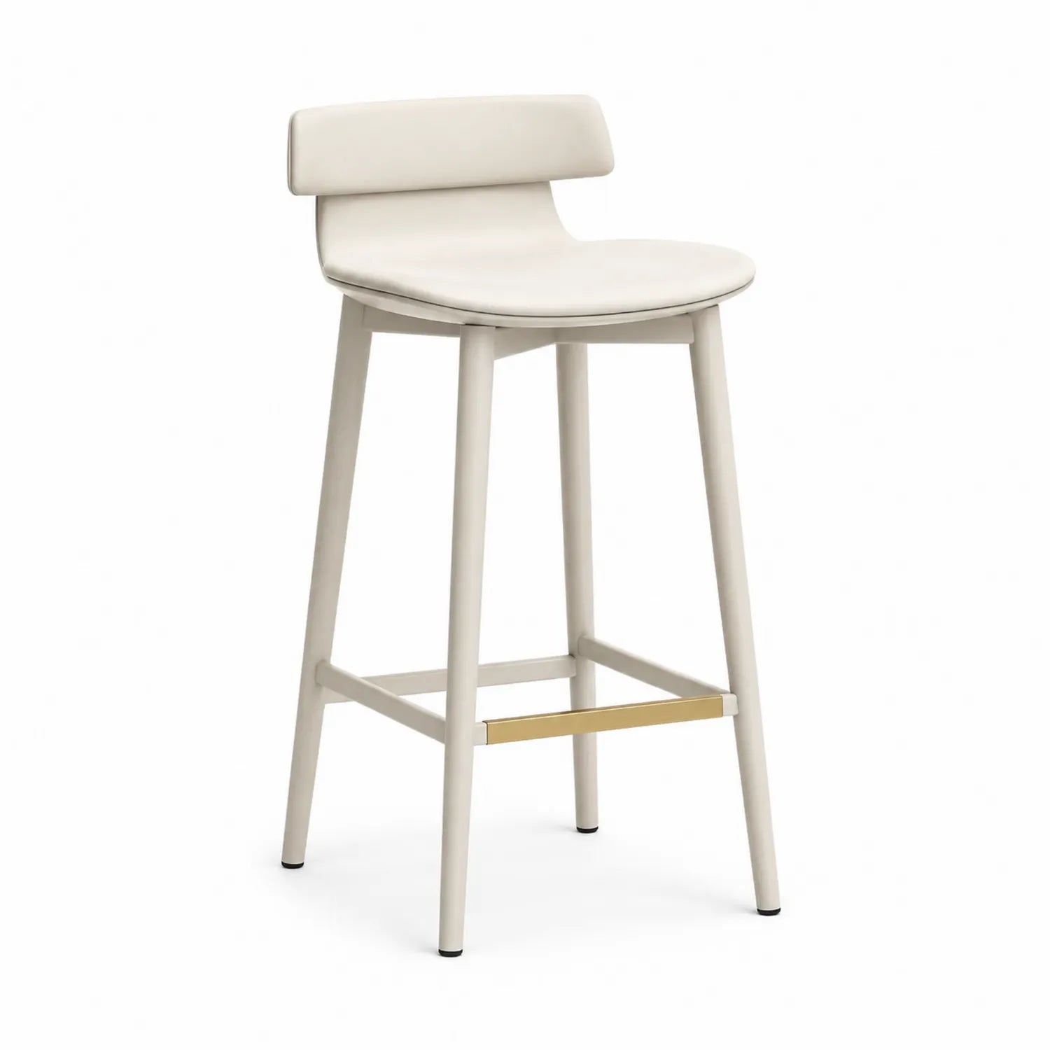 Sgabello da bar in pelle PU con struttura in metallo