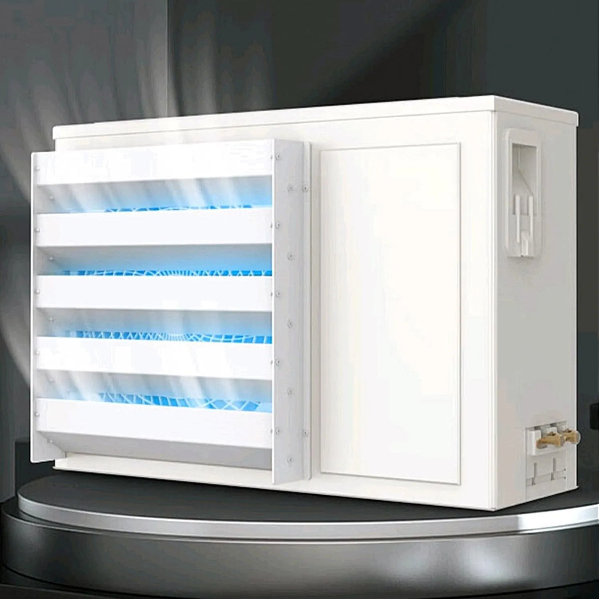 Condizionatore, protegge il compressore del condensatore AC, Deflettore per aria condizionata, copertura per bocchetta d'aria - Copertura per mini