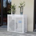 Prodotto Elegante persiane per finestre resistenti alle intemperie per unità centralizzate di climatizzazione, Copertura per esterni AC, Nascondi