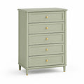 Cassettiera in MDF Verde 5 Cassetti