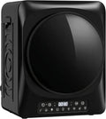 Asciugatrice, 1000 W, 9 programmi, 5 kg, nero, HOMCOM Mini asciugatrice senza scarico 5kg 9 programmi 1000W Nero