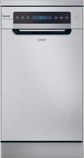 Candy CF0C7SB0FX Lavastoviglie, 45 CM, 8 programmi, 47 dB, formato slim, Wi-Fi, acciaio inox, Cesto Superiore Regolabile, 10 Servizi, 47DB, Digitale