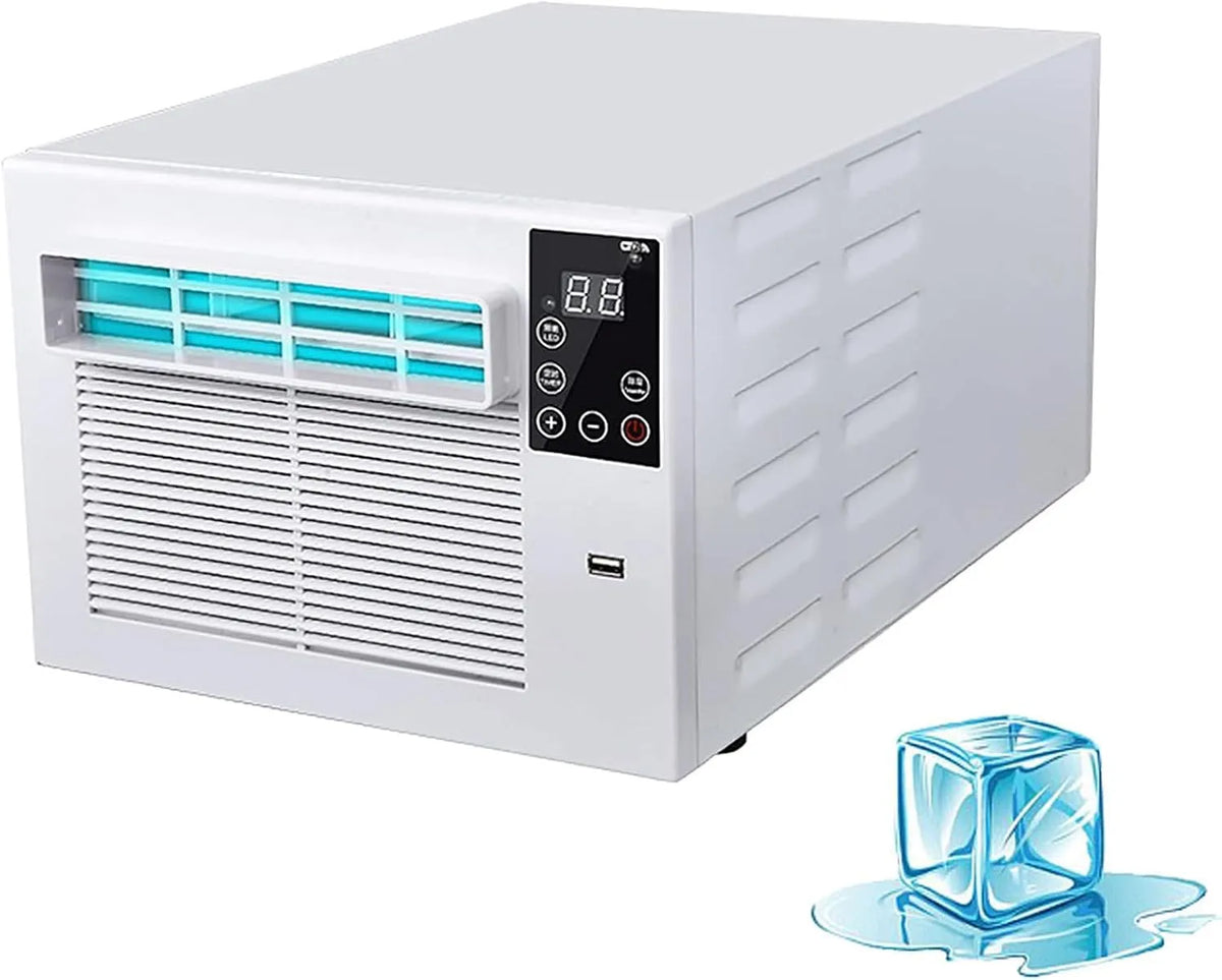 Condizionatore, classe energetica E, portatile, unità compatta di climatizzazione e deumidificazione, bassa rumorosità, facile installazione