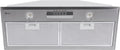 Cappa aspirante, 70 cm, 1000 m3/h, cappa da cucina, da incasso, acciaio inox, acciaio inossidabile, cappa a a ricircolo