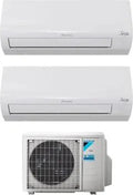 Prodotto con pompa di calore, Climatizzatore dual split 12000 + 12000 btu, Classe energetica A++, A+