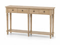 Consolle in Rovere con 2 Cassetti 100x30x80 cm