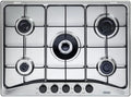 Piano cottura FFA57ASV, 70CM, acciaio inox, DE LONGHI FFA57ASV PIANO COTTURA 5 BRUCIATORI 1 TRIPLA CORONA 70CM INOX FFA 57 ASV