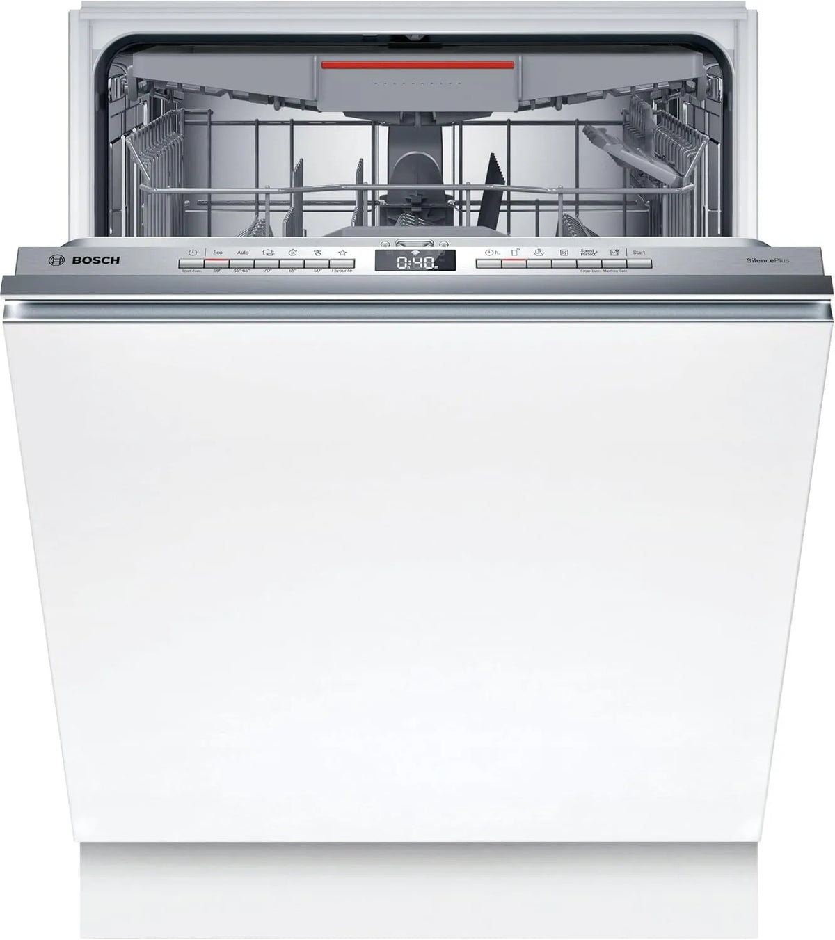 Bosch serie 4 SMV4ECX10E Lavastoviglie, 60 cm, 42 dB, Home Connect, da incasso, silenzioso, Silence Plus 2 dB, 1 posate, 14 posate