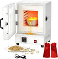 Forno elettrico, 2000 W, display digitale, 2 zone di temperatura, Forno A Muffola 2000w Per Ceramica, Forno Ad Alta Temperatura Per Fusione A Cera