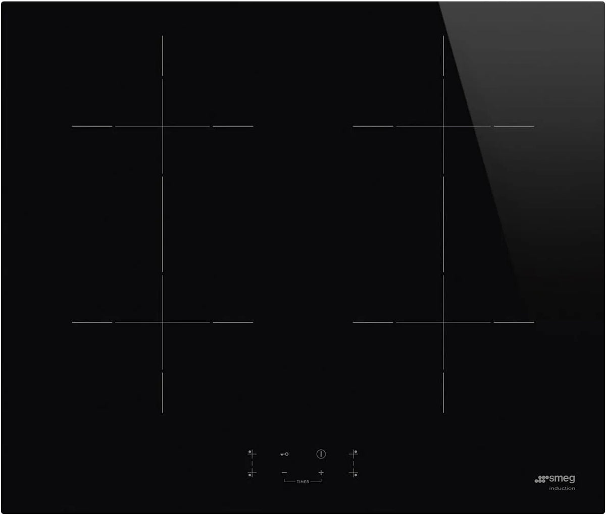 Smeg SIB2641D Piano cottura a induzione, piastra a induzione, nero, Piano cottura a induzione UNIVERSALE, Black